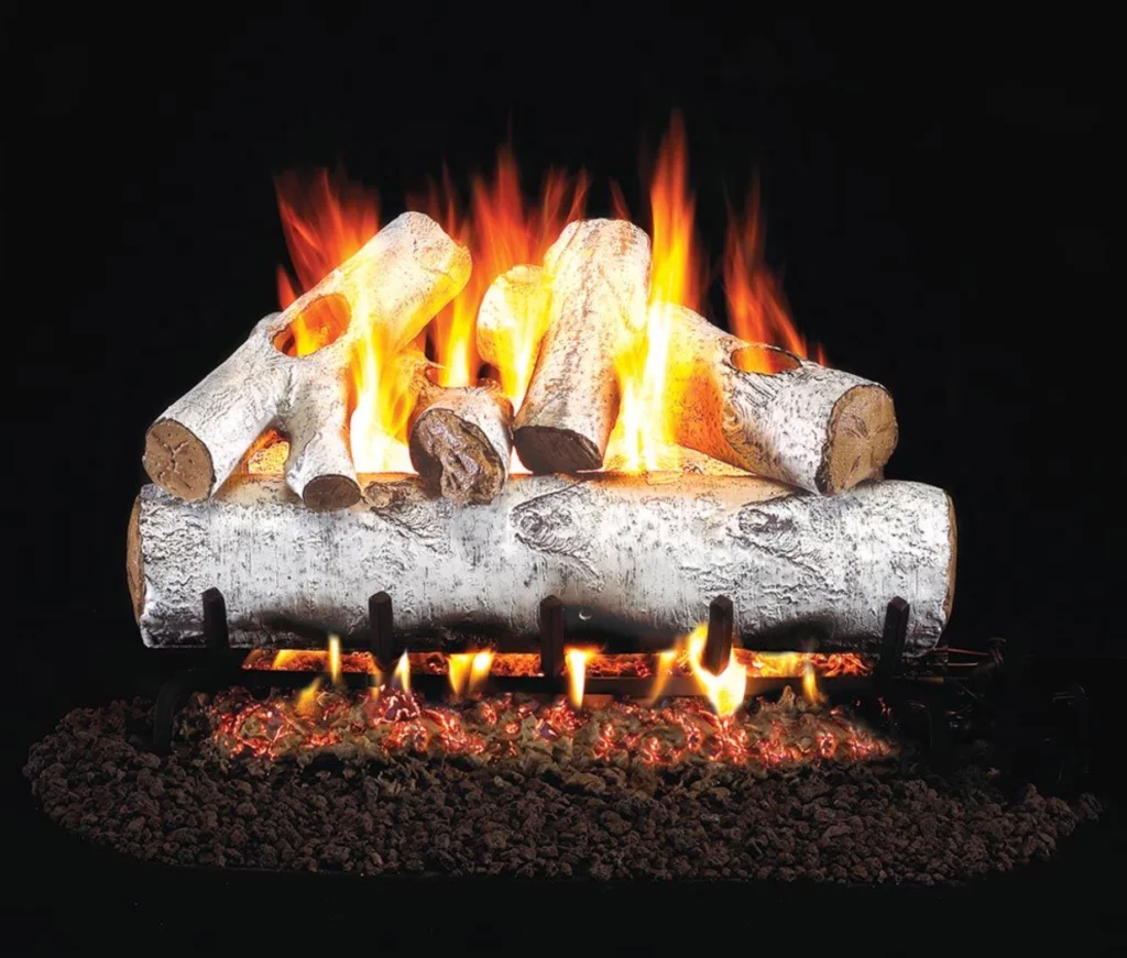 TFP White Birch Wood Gas Log Set
