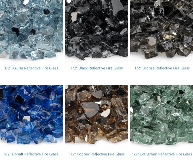 reflective fire glass 1-6