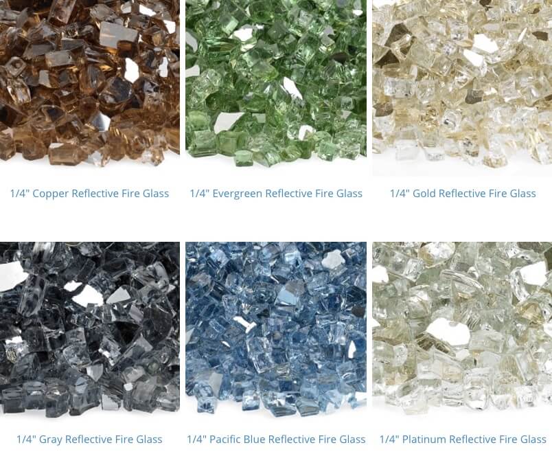 reflective fire glass 6-12