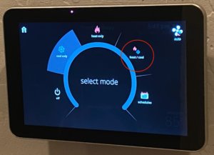 hvac thermostat settings - auto changeover