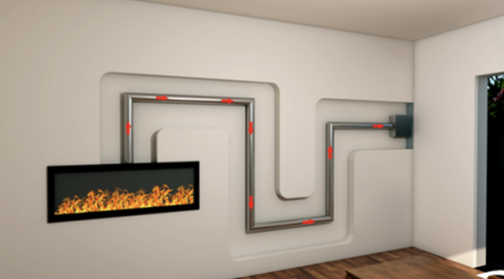 fireplace vent type power vent