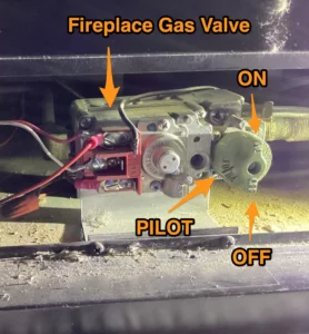 fireplace gas valve - how do I light my fireplace pilot light
