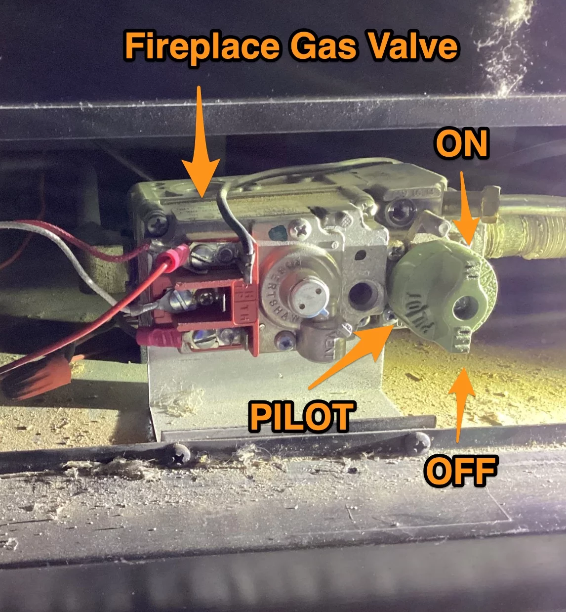 fireplace gas valve - how do I light my fireplace pilot light