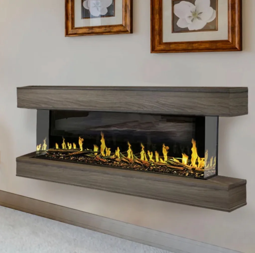 modern flames orion multi installed in studio suite bay configuration